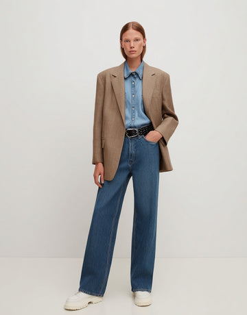 Women's Blazers Autumn Winter Fashion Daily 2025 Elegant Buttoned Plain Long Sleeve Lapel Casual Blazers