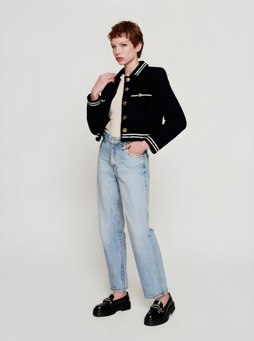 Women's Lightweight Jackets Autumn Winter Daily 2025 Stylish Chic Striped Long Sleeve Round Neck Lightweight Jackets