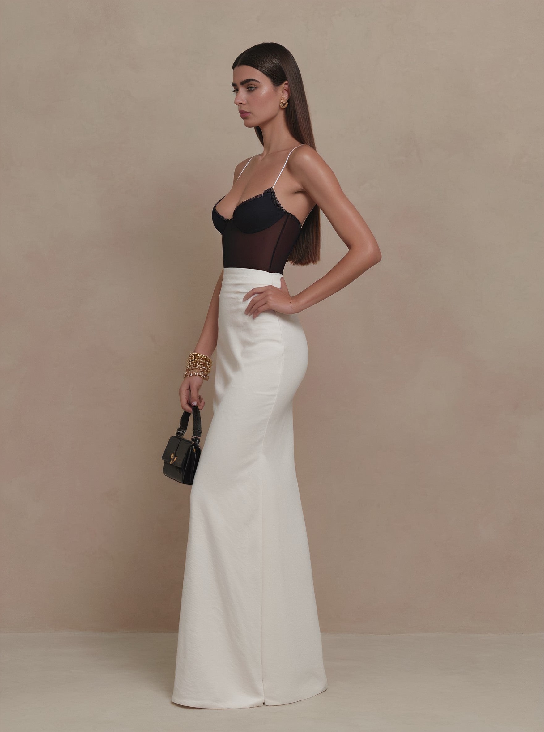 Autumn Tight Fit Midi A-Line Skirt Casual Style Regular Waistline Women's Fashion Half Skirts Casual A-Line Midi Skirt