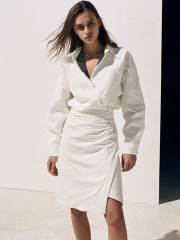 Women's Autumn Skirts Casual Basics Solid Color Natural Waist Mini Asymmetrical Office Lady Skirts