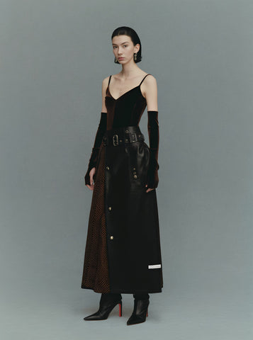 Winter Casual Fit Mid-Length Skirt A-Line Skirt Regular Waistline Women's Fashionable Winter Clothing Half Skirt