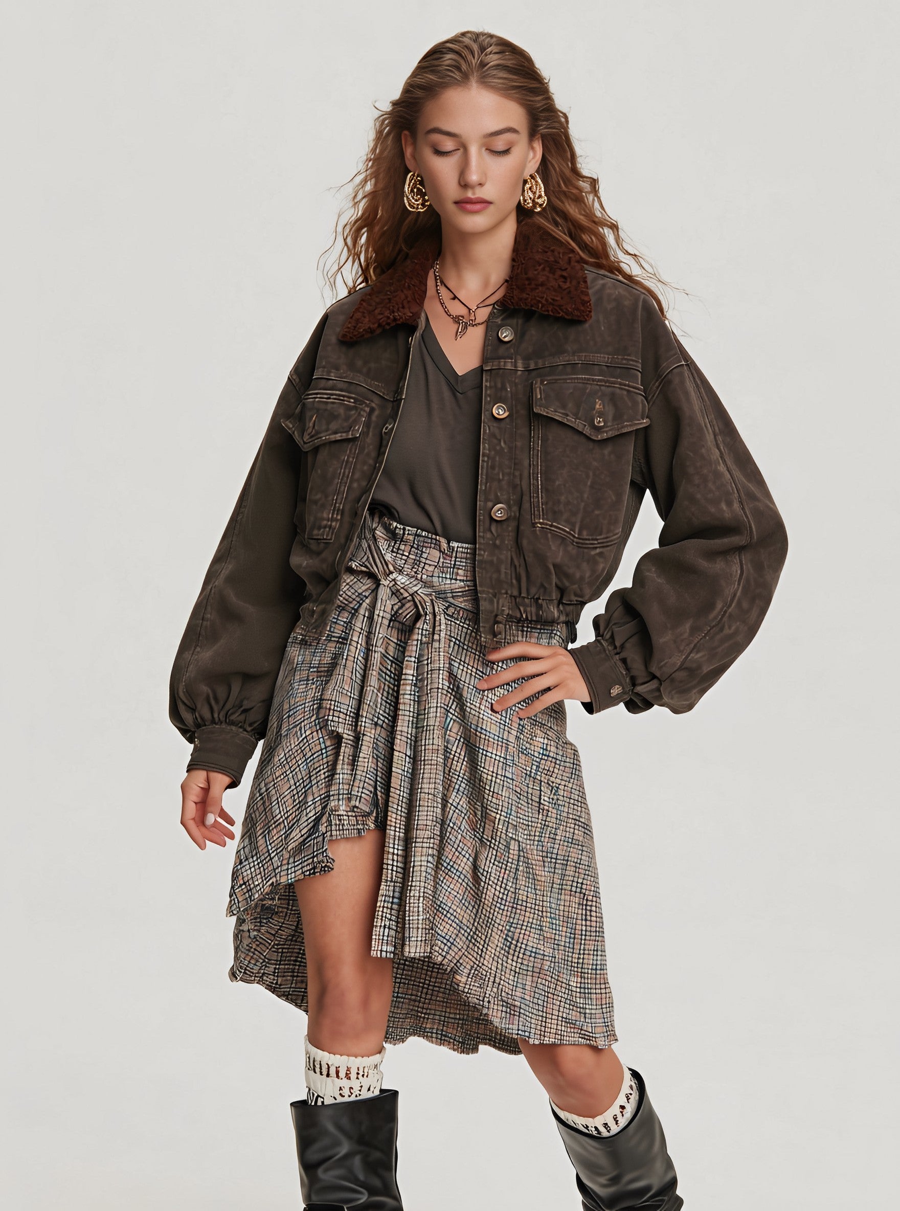 Women's Casual Denim Coat Spring Dress Autumn Style Outerwear Fashionable And Stylish  Jacket for Ladies