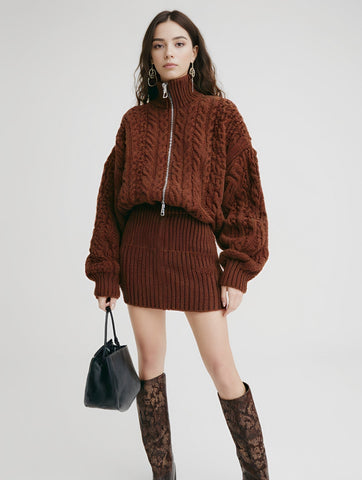 Casual Turtleneck Skirt Suit Spring Dress Autumn Fashion Women's Ensemble Set Comfortable Style Daily