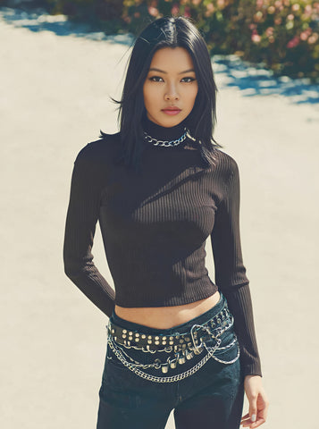 Retro Long Sleeve T-Shirt Autumn Winter Clothes Casual Short Style Straight Sleeve Women's Top Fashion Streetwear