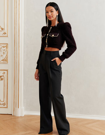 Casual Straight Leg Pants Full Length Tight Fit Mid Waist Autumn Fashion Women's Bottom Wear Comfortable Loose Trousers