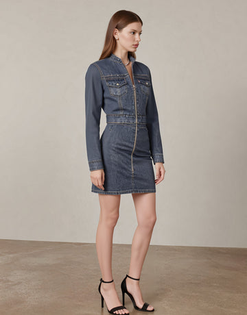 Casual Collar Style Women's Set Short Skirt Autumn Fashion Turn-down Collar Leisure Suit Short Dress Ensemble