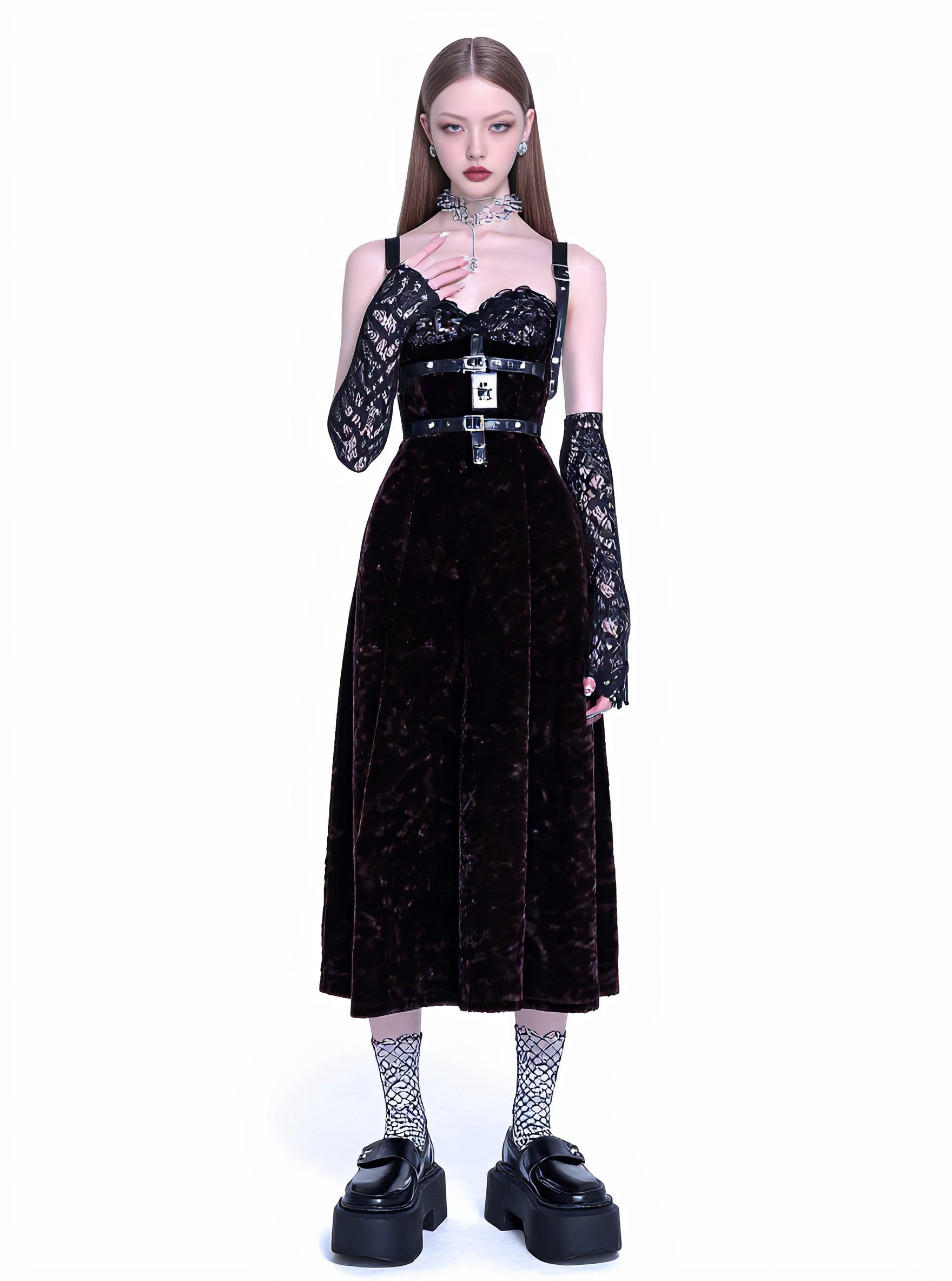 Autumn Casual Fit A-Line Midi Dress Sleeveless Gown For Women Comfortable Style-Free Lengthened Skirt Fashionable Design