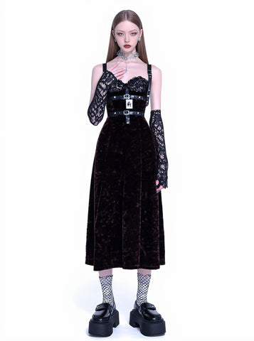 Autumn Casual Fit A-Line Midi Dress Sleeveless Gown For Women Comfortable Style-Free Lengthened Skirt Fashionable Design