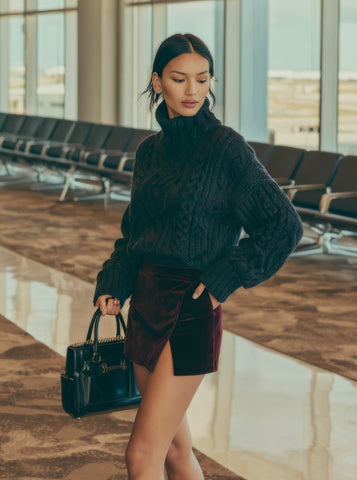 Loose Fit Winter Sweater Long Sleeve Round Neck Casual Style Straight Sleeve Length Regular Coat For Women