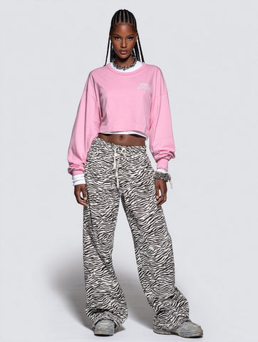 Women's Pants Autumn Winter Fashion Daily 2025 Chic Elegant Leopard Full Length Casual Pants