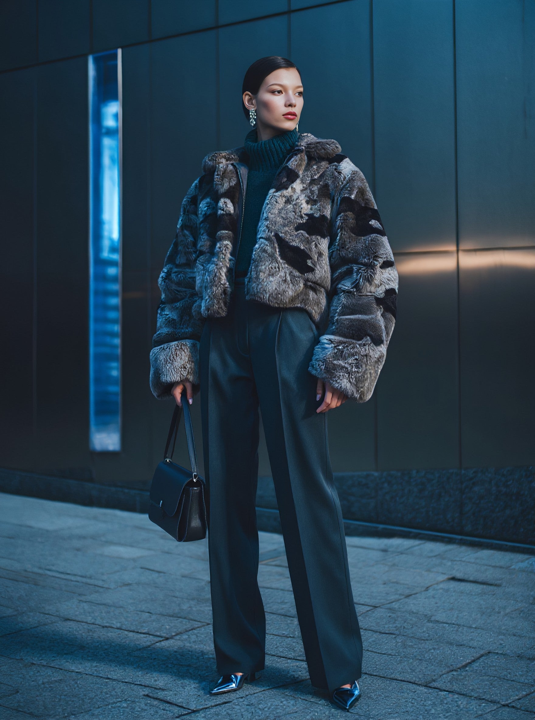 Casual Straight Leg Pants Full Length Regular Autumn Fashion Women's Bottom Wear Comfortable Mid Waist Trousers