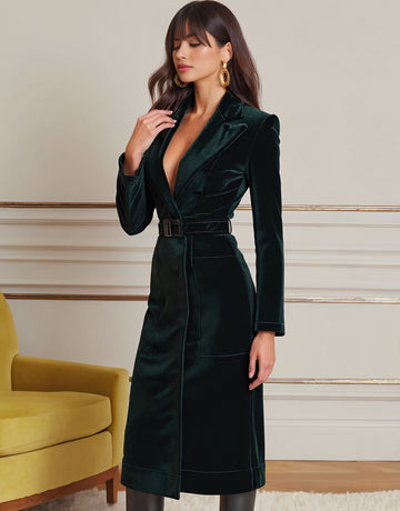 Autumn Casual Fit Midi Wrap Dress V Neck Straight Sleeve Bodycon Style Women's Dress Fashionable Comfortable Mid Length Skirt