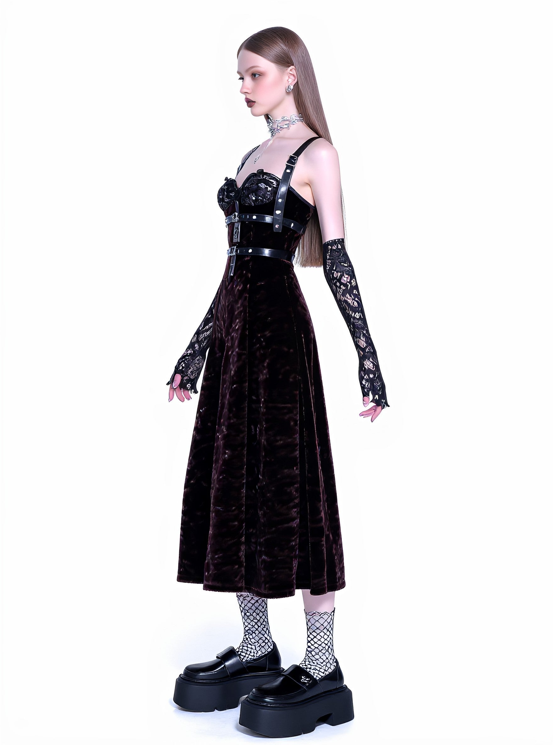 Autumn Casual Fit A-Line Midi Dress Sleeveless Gown For Women Comfortable Style-Free Lengthened Skirt Fashionable Design