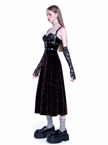 Autumn Casual Fit A-Line Midi Dress Sleeveless Gown For Women Comfortable Style-Free Lengthened Skirt Fashionable Design