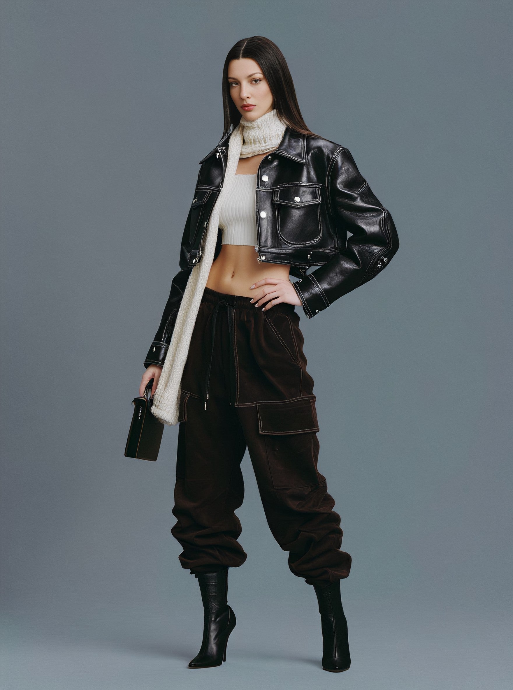 Winter Leather Coat Casual Style Women's Upperwear Jacket Fashion Trend