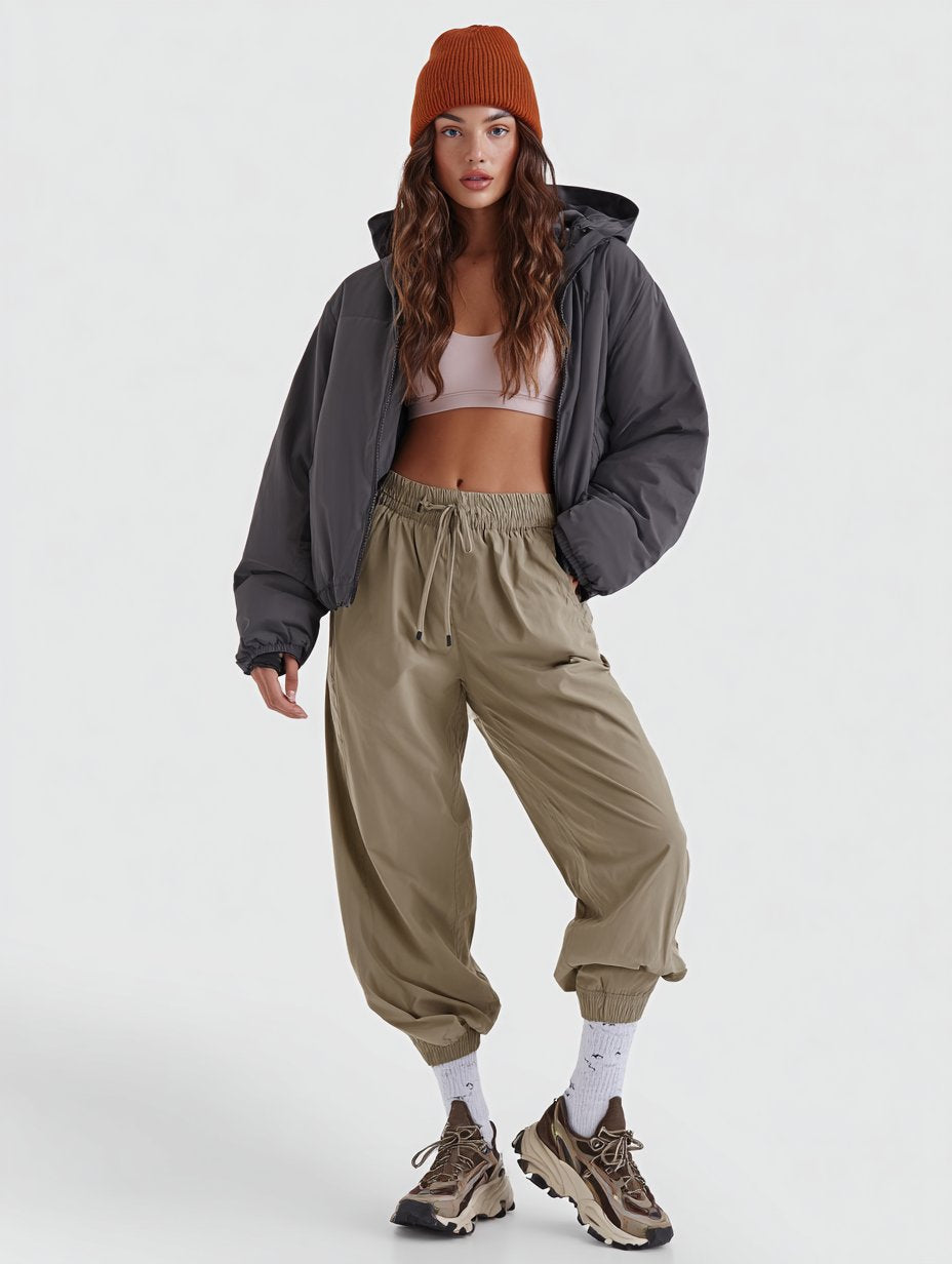 Casual Fit Full-Length Slim Pants Autumn Women's Fashion Trousers Mid Waist Straight Leg Long Pants