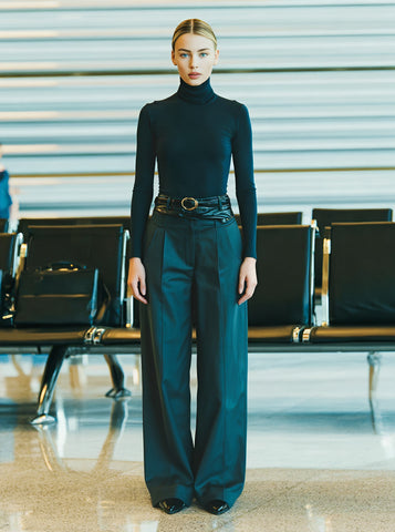 Casual Straight Leg Pants Full Length Fit Mid Waist Spring Dress Autumn Fashion Women's Bottom Wear Comfortable Trousers