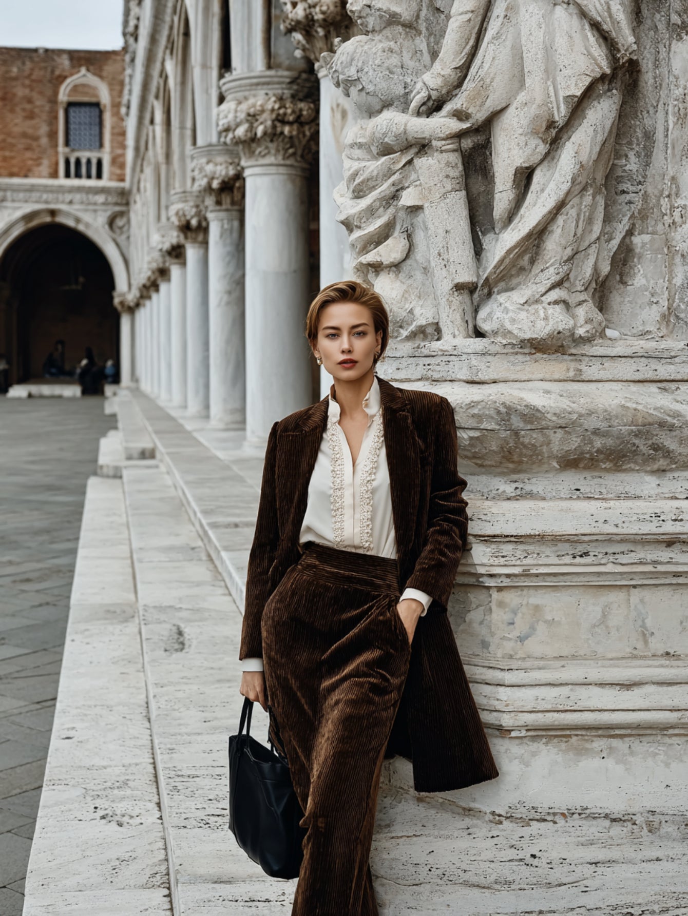 Women's Autumn Blazers Fashion Decent Solid Color Long Sleeve Lapel Office Lady Long Blazers