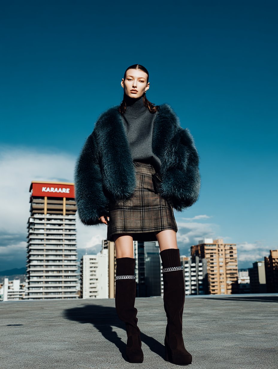 Casual Plush Coat Autumn Style Women's Fashion Top Class Fluffy Outerwear Comfortable Loose Fit Outerwear