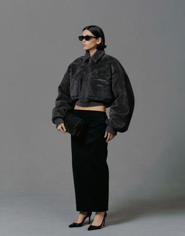 Cotton-Padded Jacket Long Sleeve Casual Style Straight Sleeve Winter Clothes Women's Top Regular Length Fashionable Outerwear