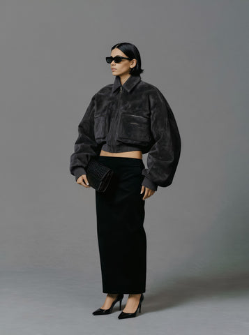 Cotton-Padded Jacket Long Sleeve Casual Style Straight Sleeve Winter Clothes Women's Top Regular Length Fashionable Outerwear