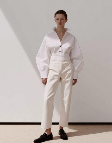 Women's Autumn Winter 2025 Shirts Daily Fashion Plain Long Sleeve Lapel Knot Regular Fit Button Front Shirts