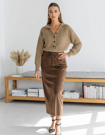 Casual Mid-Length Tight Skirt Regular Waistline Style Women's Fashion Spring Autumn Seasonal Skirts