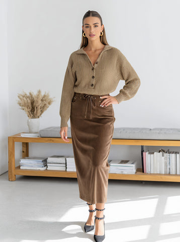 Casual Mid-Length Tight Skirt Regular Waistline Style Women's Fashion Spring Autumn Seasonal Skirts