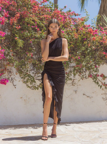 Women's Dress Autumn Chic 2025 Plain Ruched Halter Neck Sleeveless Slip Maxi Night Out Club Dress