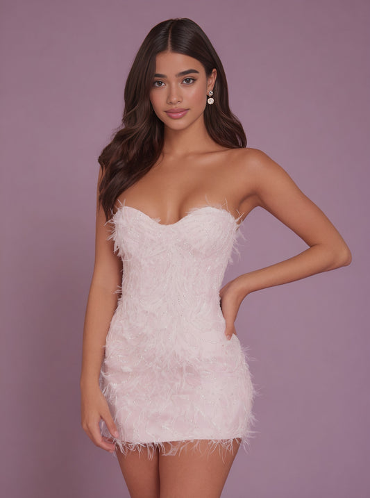 Short Tight Party Dress With No Sleeves Elegant Women's Fashion Style In Autumn Season Perfect For Social Gatherings