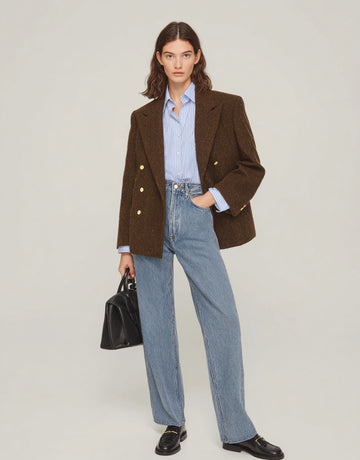 Women's Blazers Autumn Winter 2025 Exquisite Stylish Plain Long Sleeve Turn-down Collar Casual Blazers