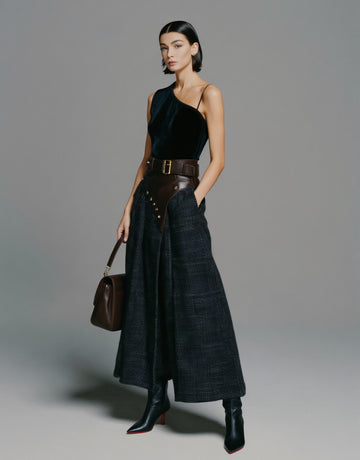 Loose Mid-Length Skirt Winter Clothes Casual Style Regular Waistline A-Line Skirt For Women Fashionable Casual Wear