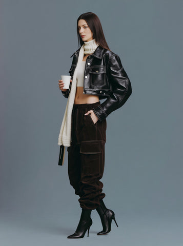 Winter Leather Coat Casual Style Women's Upperwear Jacket Fashion Trend