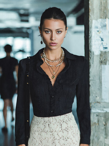 Spring Dress Autumn Little Shirt Casual Lapel Fit Top Regular Length Fashionable Women's Upperwear