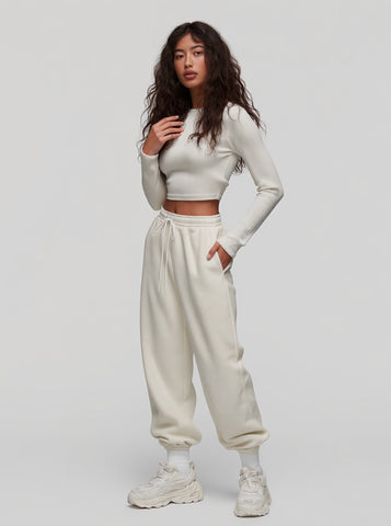 Autumn Winter Casual Fit Suit Trousers Women's Fashion Ensemble Long Pants Set Comfortable Style Daily