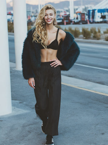 Fur One Women's Casual Style Fur Coat Autumn Winter Leather And Fur Integrated Jacket