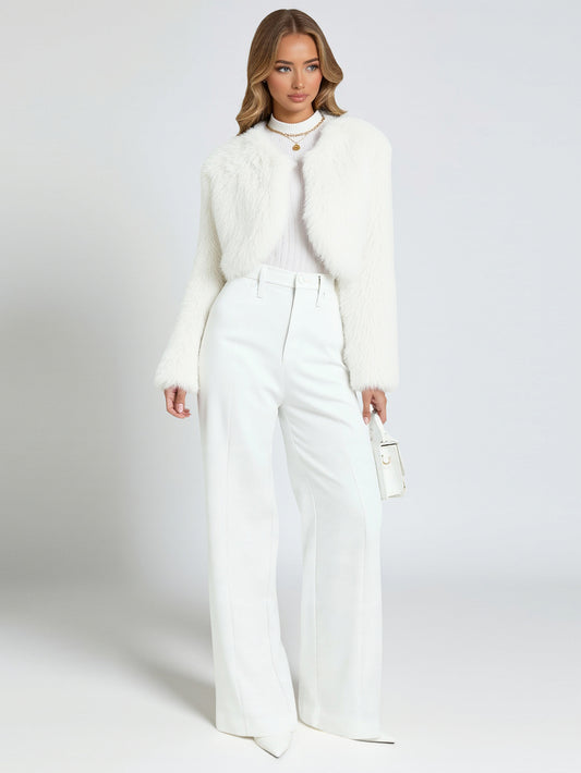 Women's Coats Winter K-Fashion Mature Vibe Solid Color Long Sleeve V-Neck Button Front Coats For Women