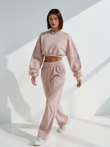 Women's Hoodies Autumn Winter Fashion Youthful 2025 Trendy Plain Long Sleeve Round Neck Casual Hoodies