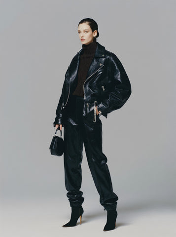 Winter Leather Coat Casual Style Women's Outerwear Fashion Trend