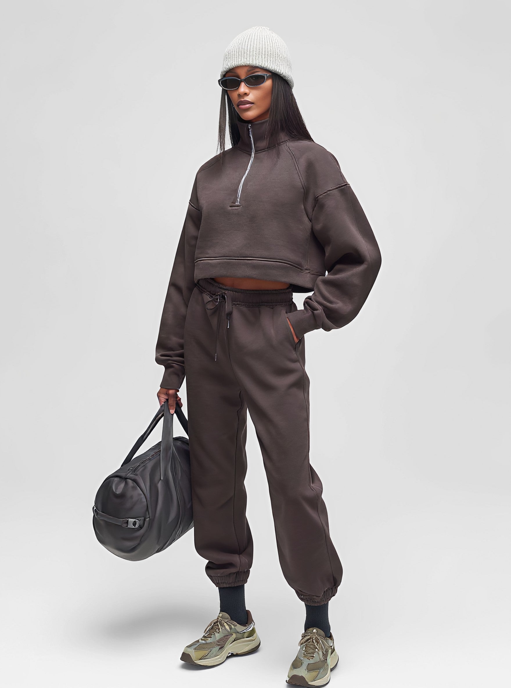 Autumn Winter Casual Fit Suit Trousers Women's Fashion Ensemble Long Pants Set Comfortable Style Clothing