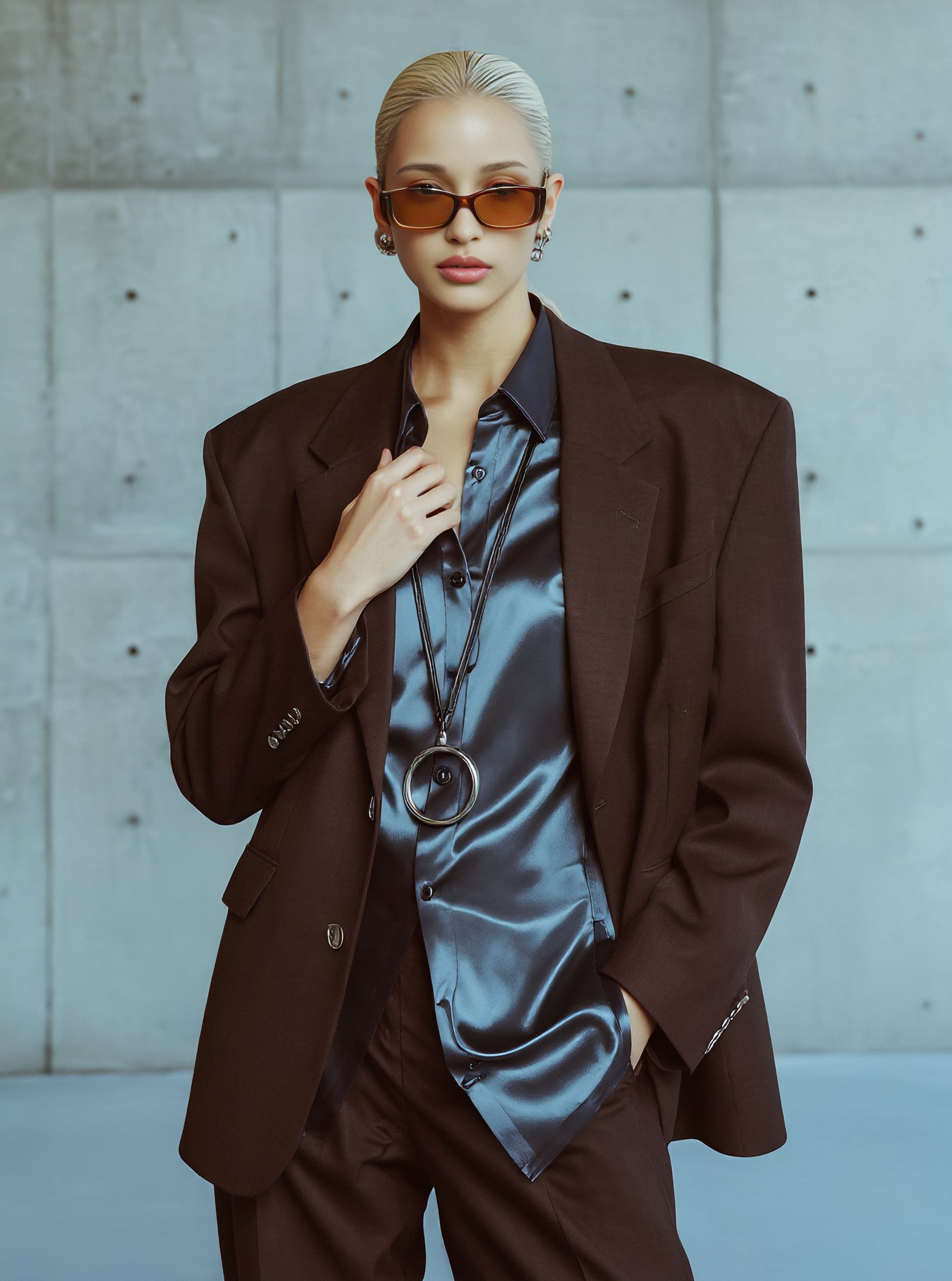 Loose Fit Long Sleeve Casual Style Women's Shirt Autumn Collection Straight Cut Cuff Regular Length Top Fashion Wear