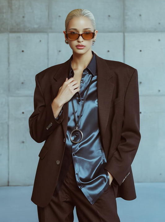 Loose Fit Long Sleeve Casual Style Women's Shirt Autumn Collection Straight Cut Cuff Regular Length Top Fashion Wear