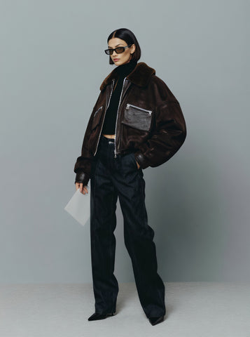 Fur One Women's Casual Style Winter Clothes Integrated Fur Outerwear