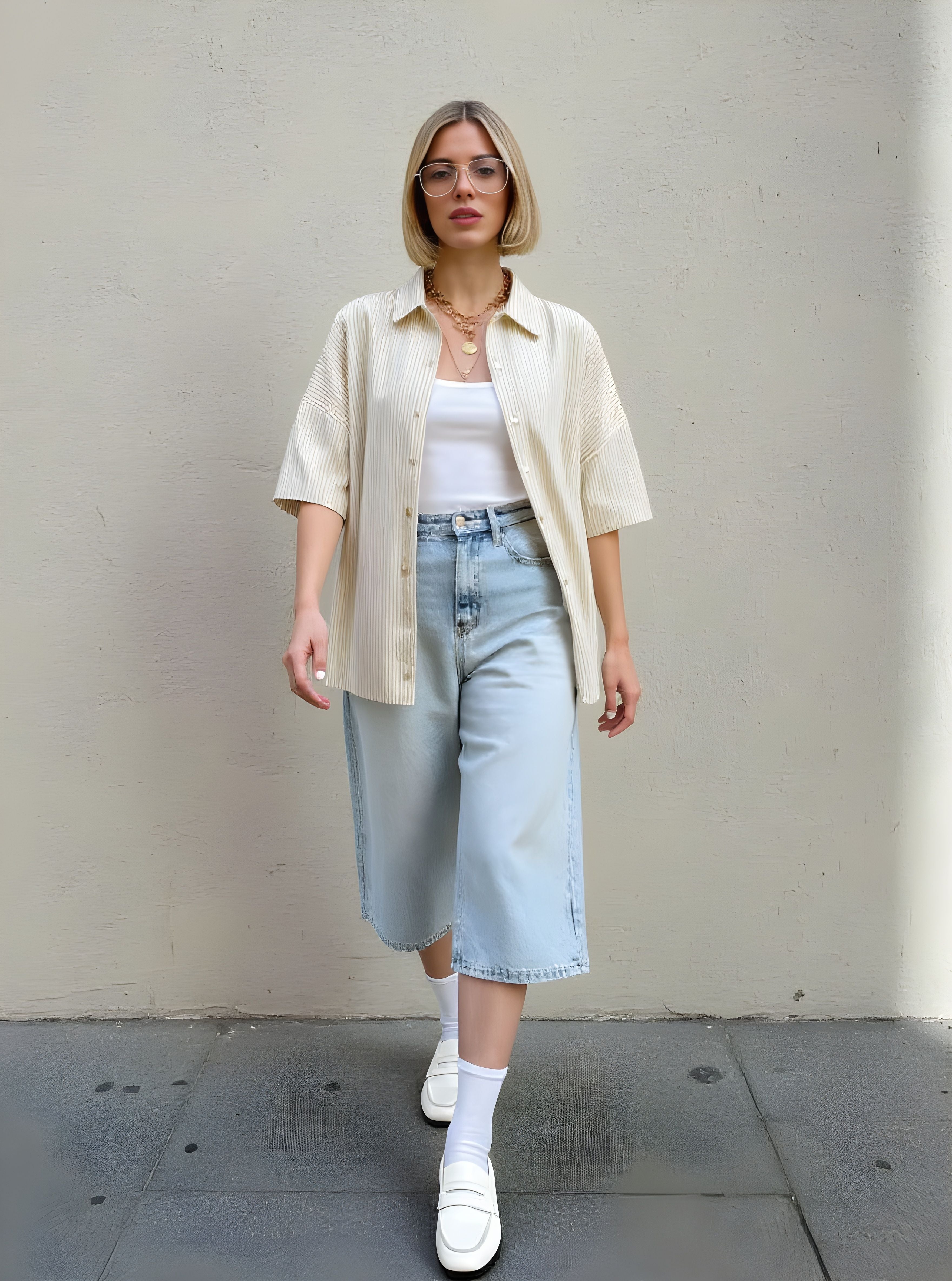 Loose Fit Casual Shirt Autumn Winter Clothes Long Style Turn-down Collar Female Top Fashion Outerwear