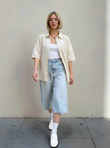 Loose Fit Casual Shirt Autumn Winter Clothes Long Style Turn-down Collar Female Top Fashion Outerwear