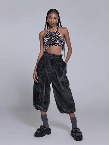 Women's Pants Summer Fashion Daily 2025 Trendy Stylish Plain Sleeveless Full Length Casual Pants