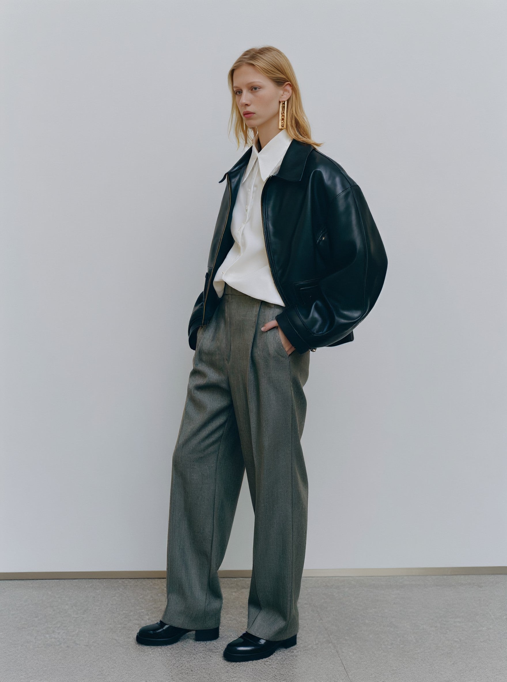 Casual Leather Coat For Women Autumn Style Fashion Outerwear Jacket Elegant Streetwear Top Quality Leather