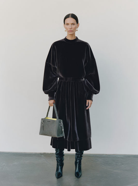 Casual Round Neck Winter Clothes Suit Skirt Set Comfortable Fashion Women's Outfit Combo For Autumn And Winter Seasons