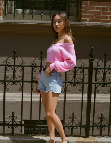 Autumn Winter Sweater Long Sleeve Off Shoulder Casual Fit Straight Sleeve Length Regular Women's Top Fashion Clothing