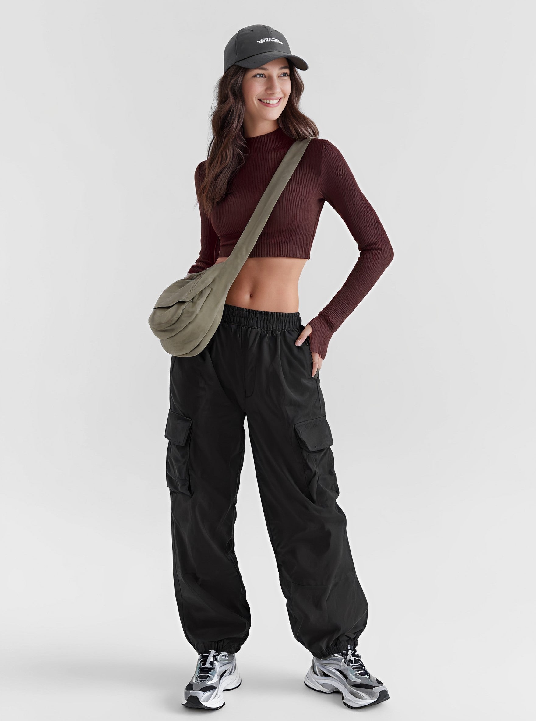Casual Straight Leg Pants Full Length Fit Mid Waist Autumn Fashion Women's Bottom Wear Comfortable Loose Trousers